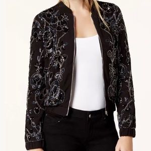 Sequined Bomber Jacket